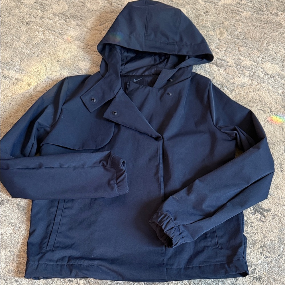 WOMENS Navy BLUE NIKE XS Hooded Jacket